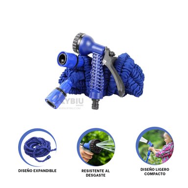MANGUERA RYBIU HO30769 TUBO AJUSTABLE MODERNO AZUL 15 M + GIFT STICKERS