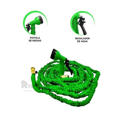 MANGUERA RYBIU HO30768 TUBO POLIESTER VERDE 30 M + REGALO AGENDITA