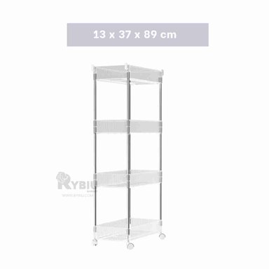 CARRITO RYBIU HO29677 TRANSPARENTE RESISTENTE COCINA ACRILICO + PAPEL REGALO - 5