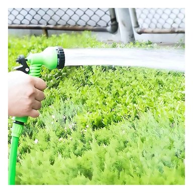 MANGUERA RYBIU HO30768 MANGUERILLA RESISTENTE VERDE 30 M + LIGAS REGALO