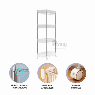 REPISA RYBIU HO29677 TRANSPARENTE MODERNA COCINA ACRILICO + ENVOLTORIO REGALO