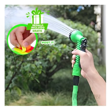 MANGUERA RYBIU HO30770 MANGUERILLA EXTERIOR VERDE 15 M + BANDERITAS ADHESIVAS