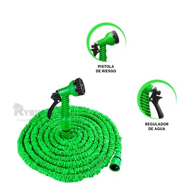 MANGUERA RYBIU HO30768 TUBO AJUSTABLE MODERNO VERDE 30 M + GIFT STICKERS