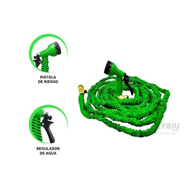 MANGUERA RYBIU HO30768 TUBO JARDINERIA VERDE 30 M + ENVOLTORIO REGALO