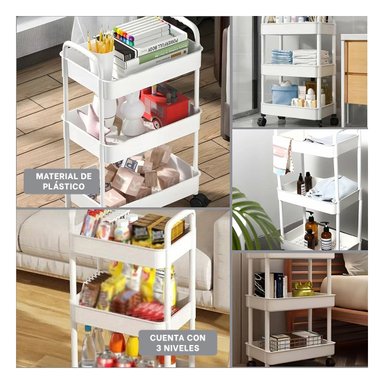 ESTANTERÍA RYBIU HO30740 BLANCO 3 ESCALAS + BANDERITAS ADHESIVAS