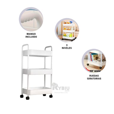 MUEBLE RYBIU HO30740 BLANCO COSAS COCINA + ENVOLTORIO REGALO - 1