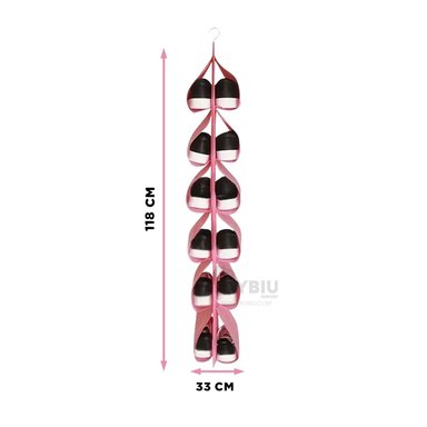 ZAPATERA RYBIU HO30836 ROSADO MINIMALISTA + PAPEL REGALO - 5