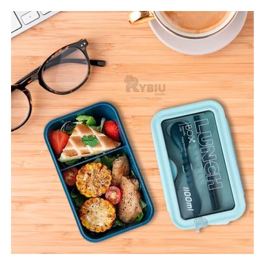 ENVASE VERSATIL PARA ALMUERZOS RYBIU CO29593 AZUL +GIFT MINIAGENDA