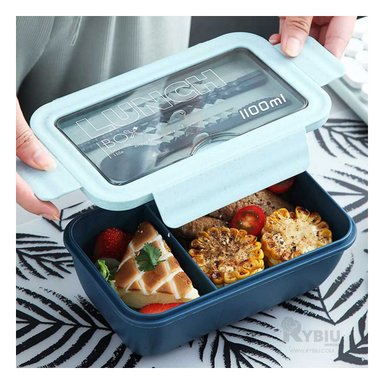 ENVASE VERSATIL PARA ALMUERZOS RYBIU CO29593 AZUL +GIFT MINIAGENDA - 2