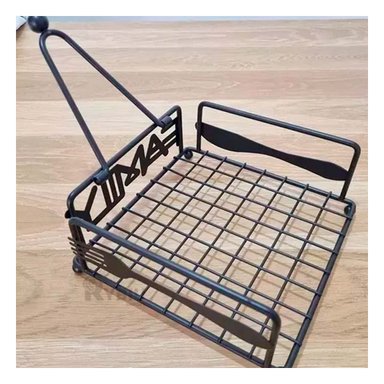 SET SERVILLETERO RYBIU CO29716 NEGRO ACERO MESA + PAPEL REGALO