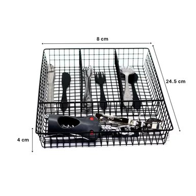 CAJÓN RYBIU CO29715 METAL NEGRO PRACTICO + REGALO LIGAS PEINAR