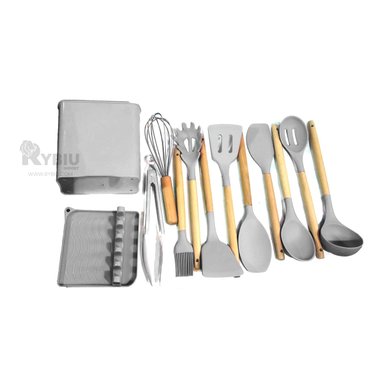 SET UTENSILIOS RYBIU CO29873 GRIS COMBO OLLAS PLOMO + ENVOLTORIO REGALO