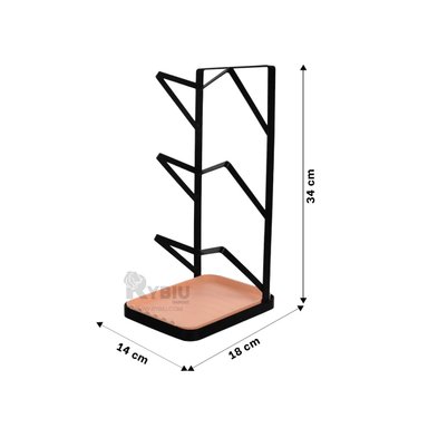 SOPORTE RYBIU CO29880 ACERO INOXIDABLE NEGRO MULTIUSOS ESTILIZADO + REGALO AGENDITA