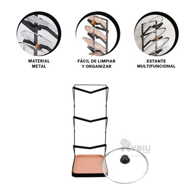 DIVISOR RYBIU CO29880 ACERO INOXIDABLE NEGRO ELEGANTE SALA + BANDERITAS ADHESIVAS