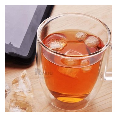 TAZON RYBIU COLORIDO DE VIDRIO 300ML TRANSPARENTE + GIFT STICKERS 551