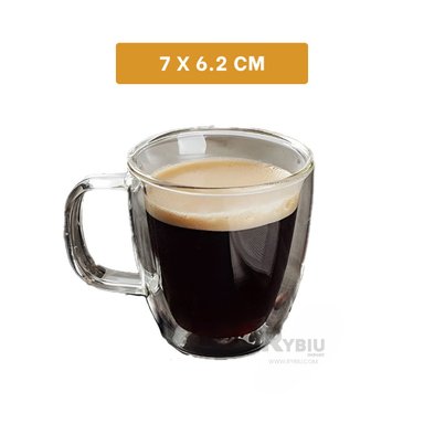 VASO RYBIU DURO 100ML DE ASA CUADRADA +REGALO LIGAS PARA PEINAR 761
