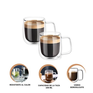 TAZON RYBIU PARA LATTE 100ML ASA CUADRADA + ENVOLTORIO DE REGALO 761