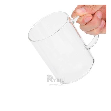 VASO RYBIU DURO 400ML EN TRANSPARENTE +REGALO LIGAS PARA PEINAR 202