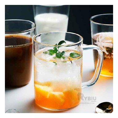 TAZON RYBIU DE VIDRIO DINAMICO DE TRANSPARENTE +REGALO STICKERS 202