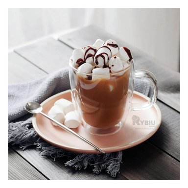 TAZA RYBIU PARA CAFE ESPRESSO 250ML 8X8X11CM + PAPEL DE REGALO 253