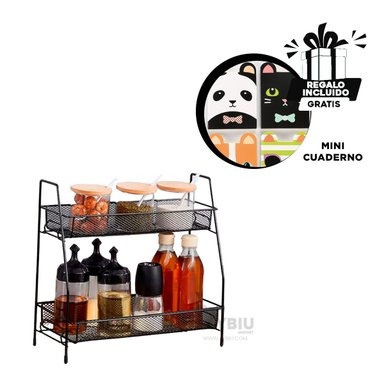 ORGANIZADOR RYBIU HO29665 NEGRO MULTIUSO Y ESPACIOSO + REGALO AGENDITA