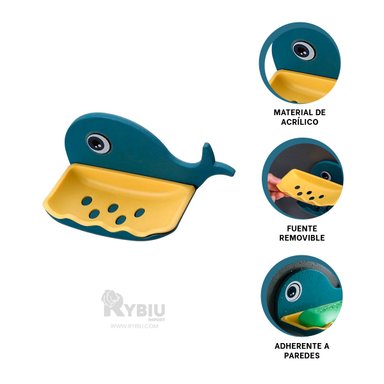 JABONCILLERA RYBIU AZUL ESTILIZADA Y VERSATIL + REGALO AGENDITA