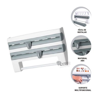 EXPENDEDOR RYBIU CO30392 GRIS DURO ALUMINIO PLOMO + REGALO LIGAS PEINAR