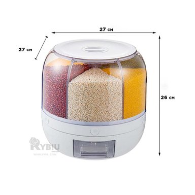 DOSIFICADOR RYBIU CO30394 BLANCO MODERNO COCINA 6KG + GIFT STICKERS - 5