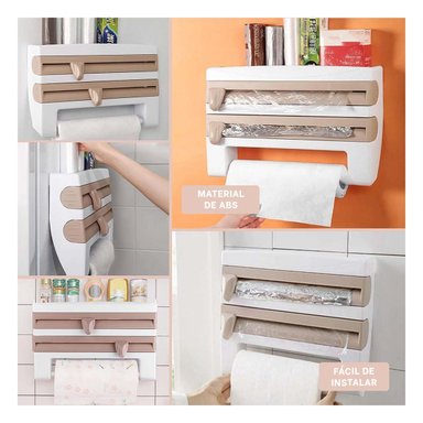 EXPENDEDOR RYBIU CO30391 BEIGE VERSATIL DOBLE + POST-IT ADHESIVOS - 5