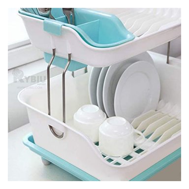 ESCURRIDOR RYBIU CO30398 CELESTE SECADOR ESPACIOSO UTIL PLATOS + GIFT STICKERS