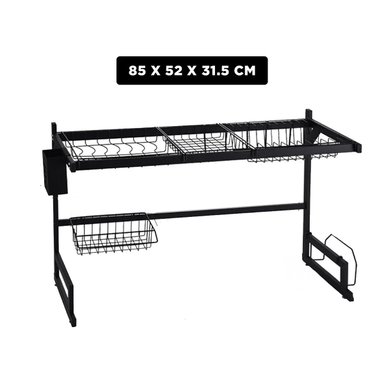 ESCURRIDOR RYBIU CO30407 NEGRO SECADOR PRACTICO CUBIERTOS 85 CM + LIGAS REGALO - 4
