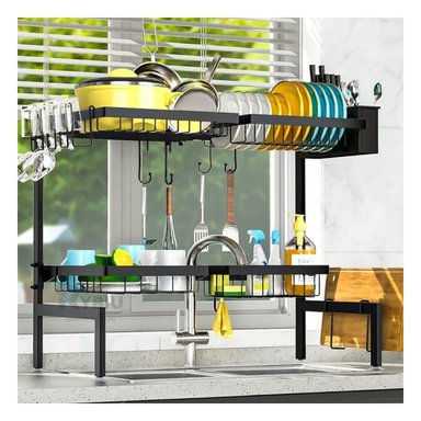 ESCURRIDOR RYBIU CO30406 NEGRO BANDEJA NUEVA UTENSILIOS 65 CM + GIFT MINIAGENDA