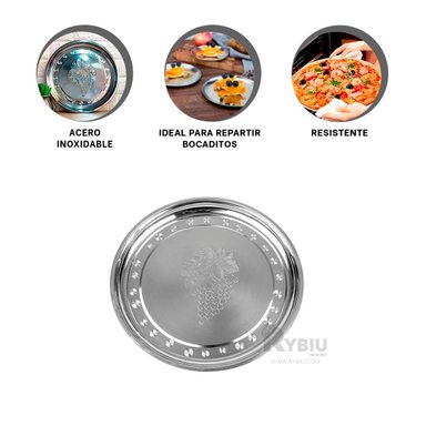 BANDEJA RYBIU CO30359 FUENTE SENCILLA LIMPIAR 40X40 CM + ENVOLTORIO REGALO