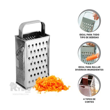 RALLADOR RYBIU CO30298 METAL PARTIDORA LEGUMBRES TAMANO M + LIGAS REGALO