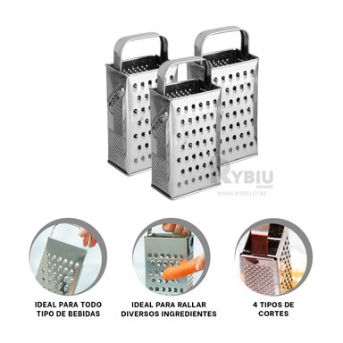 RALLADOR RYBIU CO30298 METAL PARTIDORA COMPACTA COCINAR M + BANDERITAS ADHESIVAS