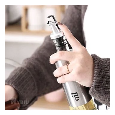 BOTELLA RYBIU CO30354 TRANSPARENTE IDEAL TIPO METAL 500 ML + REGALO STICKERS