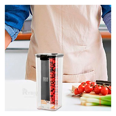 ORGANIZADOR RYBIU CO30412 TRANSPARENTE NEGRO FRASCO COBERTOR 24X9 CM + PAPEL REGALO