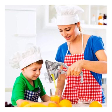 EXPRIMIDOR RYBIU CO30411 PLATEADO ESTRUJADOR FRUTAS + REGALO STICKERS