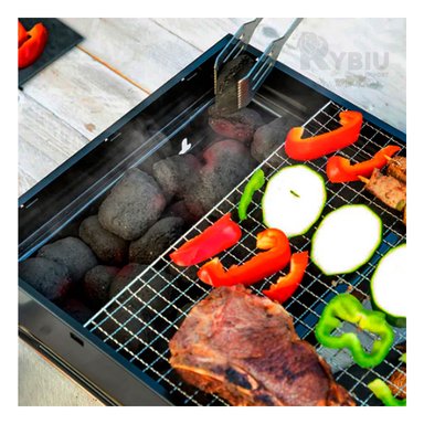 PARRILLA RYBIU CO30422 NEGRO ASADOR SALIDAS + LIGAS REGALO