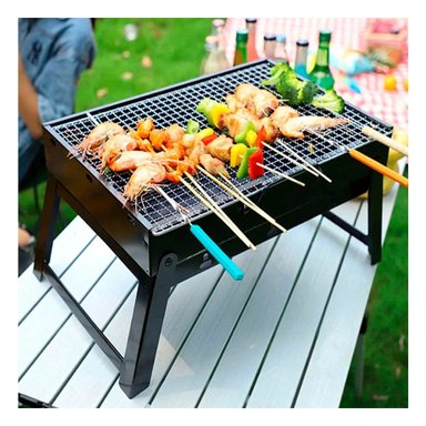 PARRILLA RYBIU CO30422 NEGRO ASADOR SALIDAS + LIGAS REGALO - 2