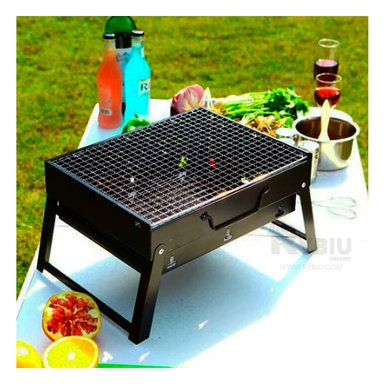BBQ CON PATAS DESMONTABLES EN NEGRO Y+ENVOLTORIO DE REGALO