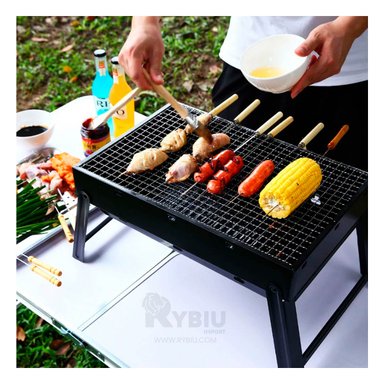 BBQ CON PATAS DESMONTABLES EN NEGRO Y+ENVOLTORIO DE REGALO - 3