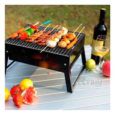 PARRILLA RYBIU CO30422 NEGRO ASADOR ADAPTABLE CARBON + POST-IT ADHESIVOS