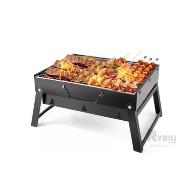 PARRILLA RYBIU CO30422 NEGRO ASADOR EFCIENTE CARBON + BANDERITAS ADHESIVAS - 4
