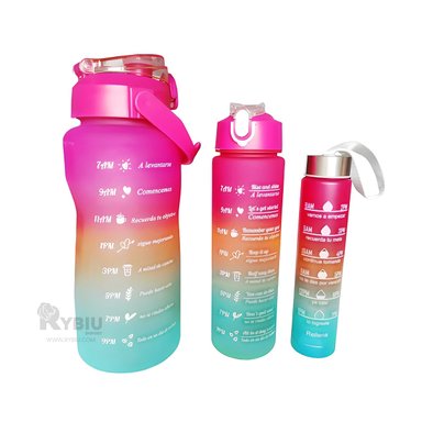 ENVASES RYBIU CO29592 TOMATODO CON TAPA FUCSIA 3 UNIDADES + REGALO AGENDITA