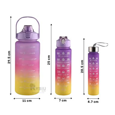 BOTELLA RYBIU CO29598 PASEOS CON TAPA MORADO + LIGAS REGALO