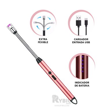 MECHEROS FACIL DE USAR RECARGABLE ROSADO Y+GIFT STICKERS