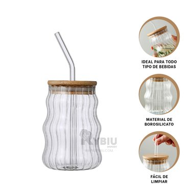 VASIJA TODA OCASION RYBIU CO32133 TRANSPARENTE +REGALO STICKERS