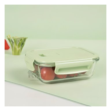 RECIPIENTE FACIL DE LIMPIAR RYBIU CO32518 VIDRIO VERDE 410ML +GIFT STICKERS