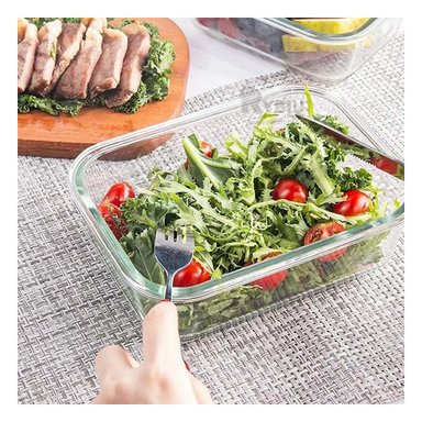 RECIPIENTE CON TAPA EN VERDE 410ML Y+ENVOLTORIO DE REGALO